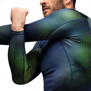 Stretchable Rashguard <b>Compression</b> <b>Shirt</b> for Men Quick Dry Performance Wear for <b>Gym</b> and Sports - Product Image 4