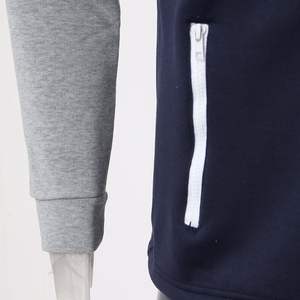 ชุดวอร์มเล่นฟิตเนส2ชิ้นผ้าฟลีซโพลีเอสเตอร์/ ผ้าฝ้ายระบายอากาศได้ดีกันฝุ่นสำหรับผู้ชายกำหนดโลโก้ได้เอง - Product Image 4