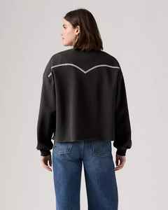 Sudadera pulóver de moda para mujer con logotipo personalizado 350gsm algodón suelto hombro caído Color sólido fin de semana y ropa de fiesta - Product Image 3