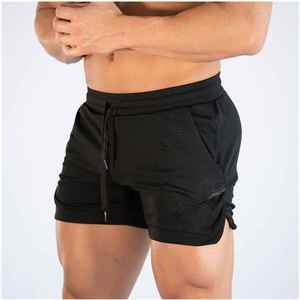 Shorts de sport pour hommes légers, doux, respirants, à séchage rapide, pour l'entraînement, la course à pied, taille élastique, confortables et athlétiques - Product Image 5