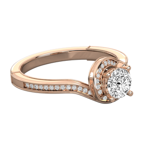 Bague solitaire en or 10 carats pour femmes, diamant cultivé en laboratoire - Product Image 2