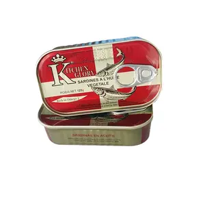 Top Quality Canned Sardines 125g and Mackerel in Tomato Sauce for European supply Canned Tuna for Bulk wholesale