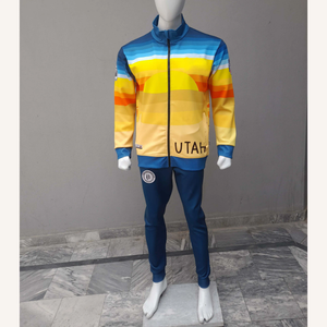 Chándal de alta calidad para hombre, chándal deportivo, última moda, chándal por sublimación, conjunto de 2 piezas con logotipo personalizado - Product Image 1