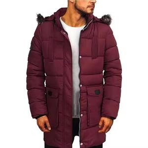 Chaqueta Acolchada de Alta Calidad con Capucha de Piel de Lobo, Chaqueta de Plumón para Hombre, Parka Canadiense, Chaqueta de Piel, Precio al por Mayor, OEM - Product Image 4