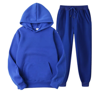 Best Price Low MOQ High Quality Custom Unisex Streetwear Cotton Fleece Hoodie Sweatpants Set <b>Men's</b> <b>Thermal</b> Tracksuits - Product Image 6