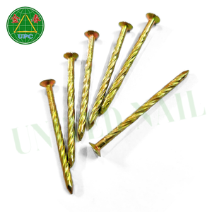 Clavos tipo vástago de tornillo de acero chapado en amarillo a un precio competitivo hechos en Vietnam cabeza a cuadros precios al por mayor de Vietnam - Product Image 4