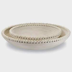 ชามไม้มะม่วงสำหรับตกแต่งด้วยมือพร้อมดีไซน์แกะสลักเครื่องครัวที่ใช้ในการตกแต่งอย่างเรียบง่าย - Product Image 2