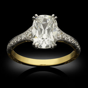 Igi แหวนเพชร CVD โซลิแทร์สีทอง14K ได้รับการรับรองจากแผนกโซลิแทร์สดใสแหวนหมั้นที่ปลูกในห้องปฏิบัติการรัศมีวงแหวนแบบคลาสสิกสำหรับงานแต่งงานของผู้ชายผู้หญิง - Product Image 5
