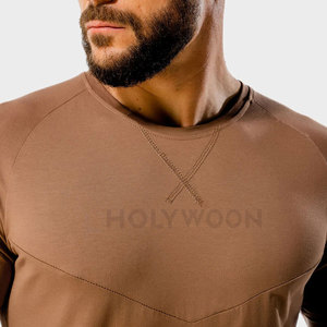 T-shirt de sport pour homme, coupe ajustée, respirant, séchage rapide, idéal pour la course à pied et l'entraînement, manches courtes, tricoté – Meilleures ventes - Product Image 6