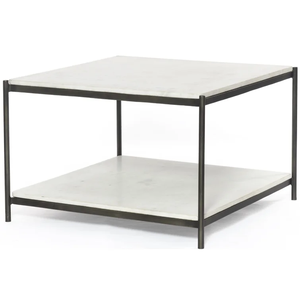 Table basse décorative au design exclusif avec dessus en marbre Table à thé de restaurant moderne Meubles de style unique à bas prix - Product Image 1