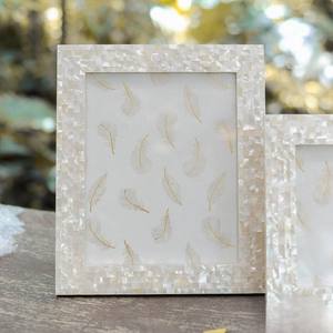 Cadre photo de luxe fait à la main en nacre incrusté de nacre Table décorative personnalisée pour la décoration intérieure fabriquée en Inde - Product Image 3