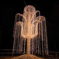 Große Spiralförmige Kreative LED-Weihnachtsbaum-Skulptur für Kommerzielle Winterwunder-Gartendekoration