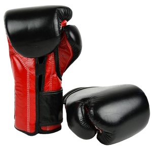 Gants de boxe en gros pour hommes, pour l'entraînement de boxe, le kickboxing, le sac de frappe, gants de sparring à lacets, respirants, meilleurs OEM - Product Image 1