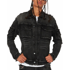 Veste en jean respirante, poids neutre, streetwear d'hiver, imperméable, coupe-vent, usage extérieur, mélange lisse - Product Image 3