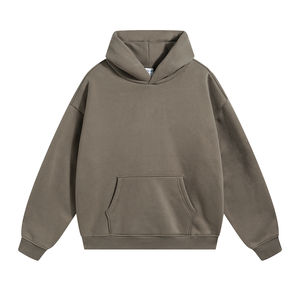 2025 nuevo Color personalizado y Logo Sudadera con capucha de gran tamaño para hombre Sudadera CON CAPUCHA DE Color sólido Sudadera con capucha transpirable - Product Image 1
