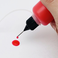 Bouteille à pointe d'aiguille à couvercle noir 4 onces 120ml bouteilles d'applicateur à pointe de précision pour papier Quilling bricolage artisanat bouteilles à presser à pointe d'huile