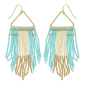 Atractivos pendientes de cuentas para mujer hechos a mano con 100% cuentas de vidrio elegante y duradero accesorio perfecto para cada ocasión - Product Image 6