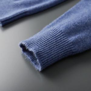 Men's 100% Cotton Sweatshirt with Thick Hood Washed Knitted <b>Cardigan</b> Jacket Casual Loose <b>Long</b> Sleeved Zipper Winter Warmth - Product Image 5