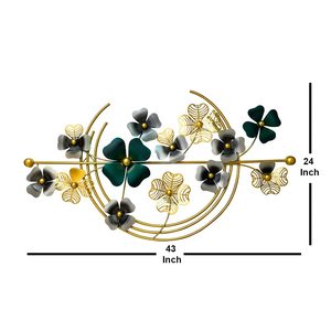 Mejor oferta Metal flor pared arte marco hoja ilustraciones decoración Árbol de la vida escultura para Hotel y hogar Decoración interior - Product Image 5