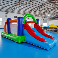 Structure gonflable commerciale intérieure/extérieure avec toboggan, centres de jeux pour enfants, matériau PVC, 5,6x2,6x2,2m, logo et couleur personnalisés JIALE