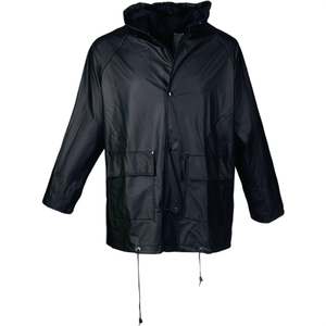 ASATEX <b>Raincoat</b> Size M Black PU Jacket - Product Image 2