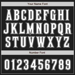 Maillot de baseball bicolore authentique noir blanc-gris personnalisé - Product Image 5