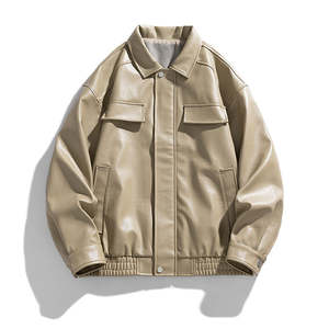 Chaqueta de venta al por mayor hecha a medida de primera calidad para hombres chaquetas estilo callejero 100 por ciento cuero original de alta calidad - Product Image 3