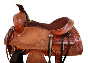 Selle de course Western en cuir véritable de qualité supérieure pour l'équitation - Product Image 3