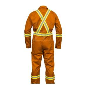 Traje de Protección ANSI 1 de Manga Larga, Material FR, Ropa de Trabajo de Seguridad, Alta Protección, Tiras Reflectantes, Traje de Trabajo Resistente, LED Marino - Product Image 4