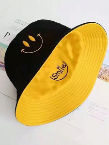 หมวกบักเก็ตผ้าฝ้ายลายทางขายส่ง หมวกบักเก็ตดีไซน์เนอร์แบบด้านเดียว หมวกกันแดดลายเท่ๆ สำหรับผู้ชายและผู้หญิง - Product Image 6