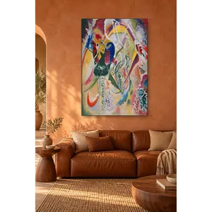 Impression sur toile Fida Kandinsky Improvisation avec éclats de couleur - Product Image 1