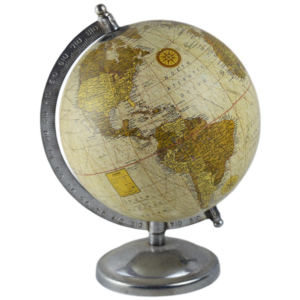 Decoración de mesa interior antigua, globo del mundo de Metal, diseño de acabado pintado completo, mapa del mundo estándar, modelo de esfera, geografía antigua - Product Image 3