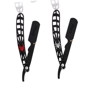 Nouvelle Arrivée Rasoir Pliant Droit en Acier Inoxydable à Marque Privée pour Hommes, Rasoir à Barbe Personnalisable avec Logo - Product Image 5