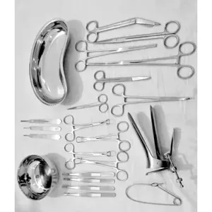 Kit de Instrumentos Quirúrgicos de 22 Piezas, Manual, Reutilizable, Autoclavable, de Acero Inoxidable Clase II, para Cirugía General, con Certificación CE - Product Image 3
