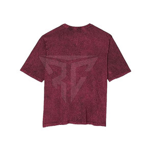 เสื้อยืดปล่อยกรดแบบวินเทจผ้าฝ้าย100% แบบ2025เสื้อยืดคอกลมทรงหลวมเข้ารูปสีทึบเสื้อยืดซักกรดแบบวินเทจ - Product Image 4
