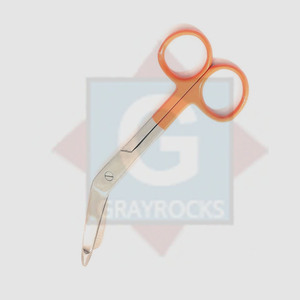 Ciseaux à pansement en acier inoxydable de haute qualité Instruments médicaux manuels avec poignée colorée pour les soins infirmiers et chirurgicaux - Product Image 1