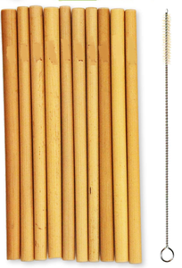 หลอดดูดไม้ไผ่ที่ปลอดภัยต่อสิ่งแวดล้อมผลิตจากดอกบัวเวียดนามสีฟ้า - Product Image 6