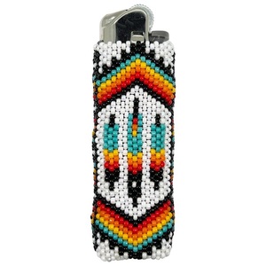 <b>Custom</b>-made Beaded Decorative <b>Lighter</b> Cases Seed Beads <b>Lighter</b> Cover Lightweight Seed Beaded <b>Lighter</b> Case - Product Image 4