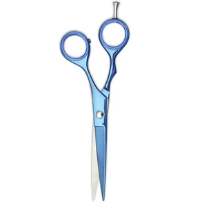 Tijeras de corte de pelo de acero y Metal con revestimiento azul hechas a medida Herramienta de belleza de salón profesional y para el hogar-Venta al por mayor - Product Image 6