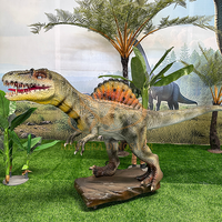 Modèle réaliste de dinosaure animatronique électrique d'intérieur en métal pour parc d'attractions centre commercial parc d'aventure garderie d'aéroport