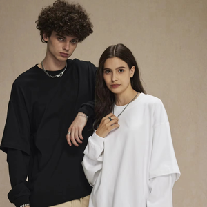 เสื้อยืดสำหรับผู้ชายโอเวอร์ไซส์ผ้าคอตตอนลายกราฟิก300 GSM รุ่นใหญ่พิเศษออกแบบได้ตามที่ต้องการ - Product Image 1