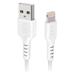 Cable de Datos y Carga Lightning Certificado por Apple MFi de 1M Blanco por TECABLEUSBIP589W - Product Image 1