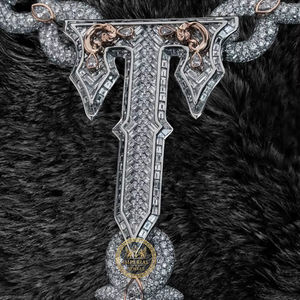 Collier chaîne infinie personnalisé en argent S925 avec diamants de laboratoire cultivés, style hip-hop, clarté VVS VS, bijoux étincelants, cadeau - Product Image 1