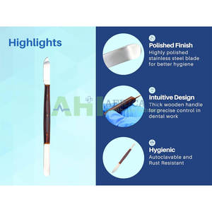 Cuchillo de Cera Dental AFERICANA de Alta Calidad Modelo AHI-DWK-01 para Uso en Laboratorio con Mango de Madera y Acero Inoxidable, Agarre Ergonómico - Product Image 3