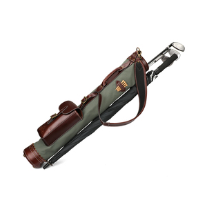 Bolsas de lápices de Golf de cuero de lona de estilo Vintage de nuevo diseño Bolsa dominical de carga de palos de Golf 2017 - Product Image 3