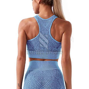 Ensemble de yoga personnalisé pour femmes de haute qualité Vêtements de fitness serrés Respirant Motif solide avec fermeture à la taille élastique Bas quantité minimale de commande - Product Image 5