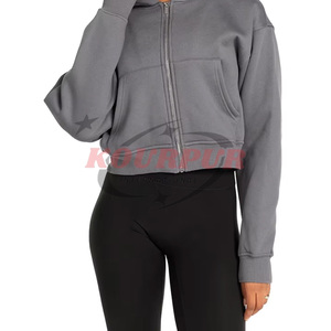 Sudadera con Capucha para Mujer, Diseño con Cierre Frontal, 100% Algodón, Diferentes Colores, Nueva Colección de Invierno, Precio al por Mayor, Altamente Recomendada - Product Image 4