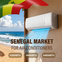 Climatiseur split inverter 12000 BTU, refroidissement uniquement, R410a T3, unité murale pour usage domestique, hôtelier et commercial en Afrique