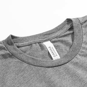 Camiseta Bella + Canvas para hombre, camisetas orgánicas ligeras estándar coloridas, camiseta CVC de estilo suave rosa frambuesa - Product Image 3