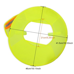 Mũ bảo hộ phản quang chống tia cực tím có tấm che nắng gấp gọn, chống cát, dành cho công việc ngoài trời an toàn - Product Image 4